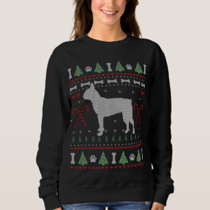 Camiseta Boston Terrier Ugly Sweater Cão Engraçado de Natal