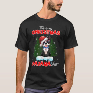 Camiseta Boston Terrier Usa Óculos De Sol E Chapéu De Papai