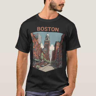 Camiseta Boston Traveler Uma Ideia De Presente Deliciosa