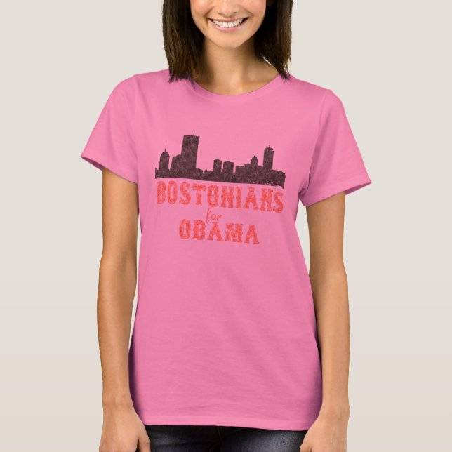 Camiseta Bostonians para das mulheres longas da Capa de (Frente)