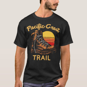 Camiseta Bota de caminhada vintage Pacific Crest Trail Sapa