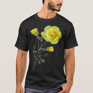 Camiseta Botânica Amarela para Mulheres