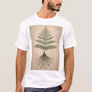 Camiseta Botânica Binária - Arte da Natureza Abstrata Codif