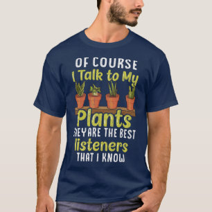 Camiseta Botânica, Claro Que Falo Com As Minhas Plantas