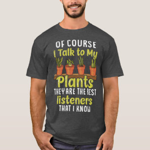 Camiseta Botânica, Claro Que Falo Com As Minhas Plantas