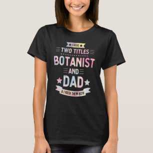 Camiseta Botânica E Pai Orgulhoso Natureza Botânica Waterco
