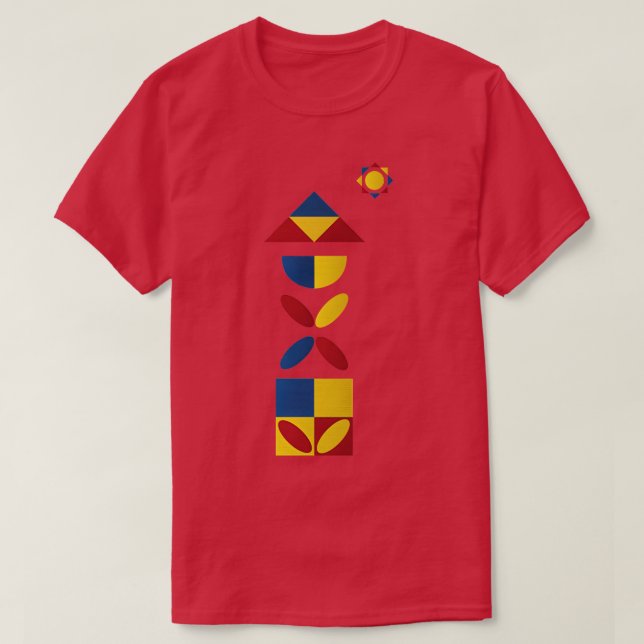 Camiseta Botanical Bauhaus (Frente do Design)