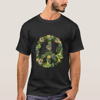 Camiseta Botanical Nature Illustration Peace Sign