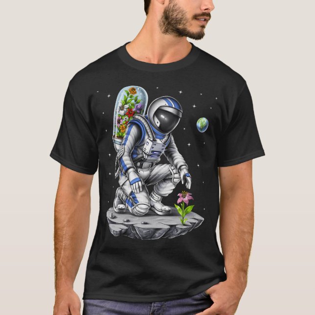 Camiseta Botânico Astronauta Espacial (Frente)