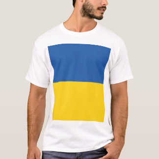 Camiseta Botão Bandeira da Ucrânia