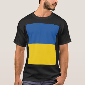 Camiseta Botão Bandeira da Ucrânia
