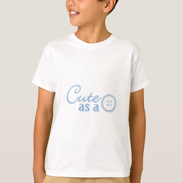 Camiseta Botão Bonito (Frente)