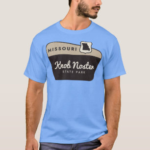 Camiseta Botão de boas-vindas do Knob State Park Missouri