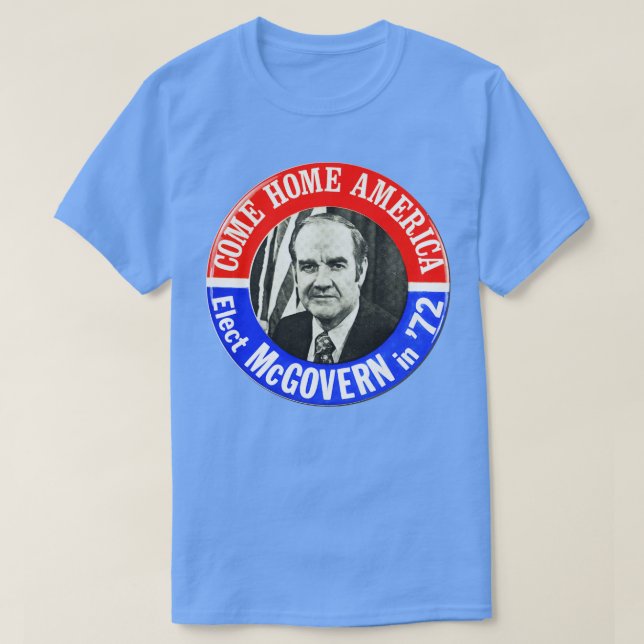 Camiseta Botão de campanha presidencial George McGovern 197 (Frente do Design)