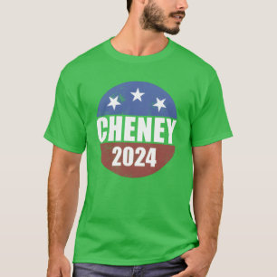 Camiseta Botão de Eleição Cheney 2024 Eleja Liz Cheney 2024