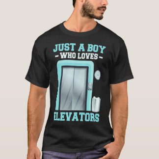 Camiseta Botão De Elevador Crianças Amantes De Elevador