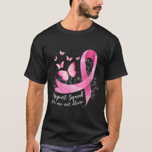 Camiseta Botão de Fita Rosa de Consciência do Esquadrão de
