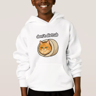 Camiseta Botão de Gato Laranja Estético Fofo Não Perturbe