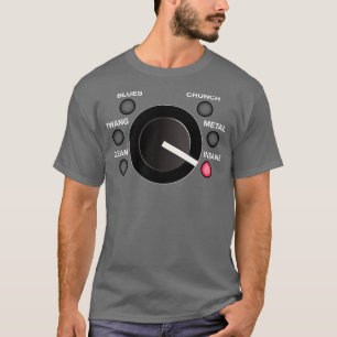 Camiseta Botão de volume Amp do violão em modo insano