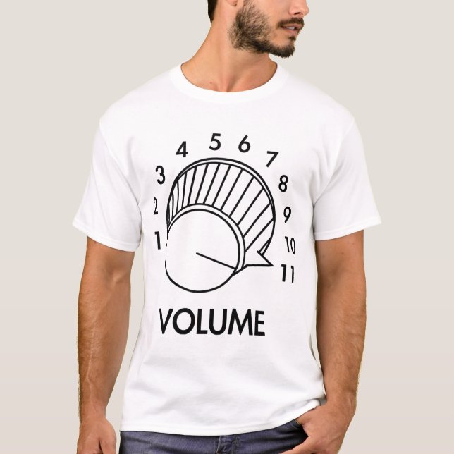 Camiseta Botão De Volume Até 11 Tap De Espinal Inspirou Eng (Frente)