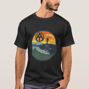Camiseta Botão Do Appalachian Trail Hiker Mcafee
