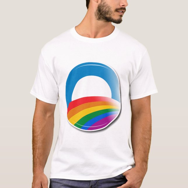 Camiseta Botão do orgulho de Obama (Frente)