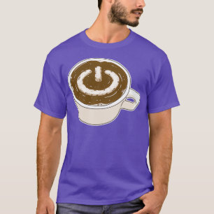 Camiseta Botão Liga/Desliga do Computador de Bebida Café