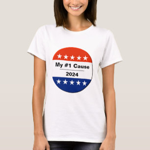Camiseta Botão My Election Issue 2024