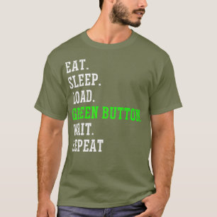 Camiseta Botão Verde Engraçado do Operador CNC