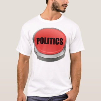 Camiseta Botão Vermelho - Política