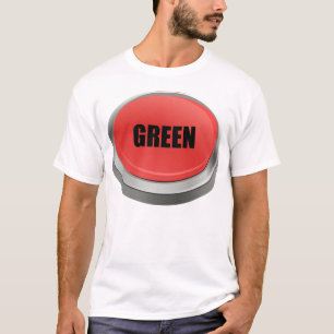 Camiseta Botão Vermelho - Verde