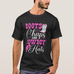 Camiseta Botas Chaps E Chapéus De Cowboy Rodeio Oeste Count