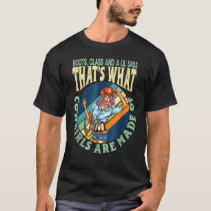 Camiseta Botas Classe E Um Pouco De Sassy É O Que As Vaquei