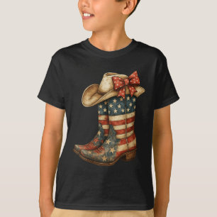 Camiseta Botas Cowboy Western Retro Femininas Cowgirl Ameri
