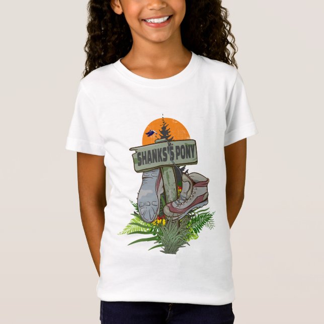 Camiseta Botas de caminhada de pônei de Shanks (Frente)