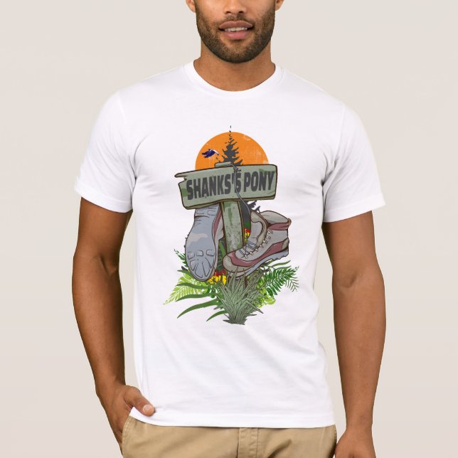 Camiseta Botas de caminhada de pônei de Shanks (Frente)