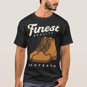 Camiseta Botas de couro
