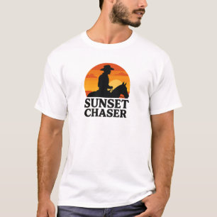 Camiseta Botas de Cowboy Pretas Kickin' Dust Gráficas
