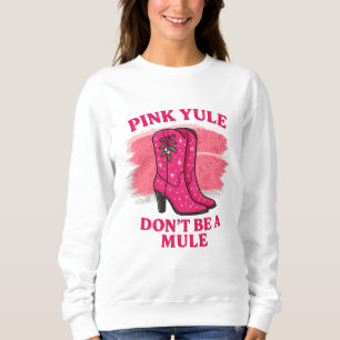 Camiseta Botas de Cowgirl de Natal