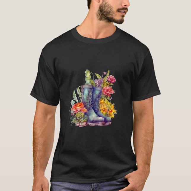 Camiseta Botas de Jardim Fofo (Frente)