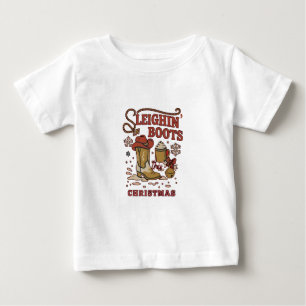 Camiseta Botas De Sono Este Natal Engraçado Cowboy Ocidenta