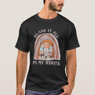 Camiseta Botas De Vaqueira Fofas Chapéu Culpe Tudo Em Minha