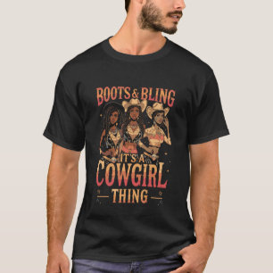 Camiseta Botas e Brilho É Coisa de Cowgirl Western Country