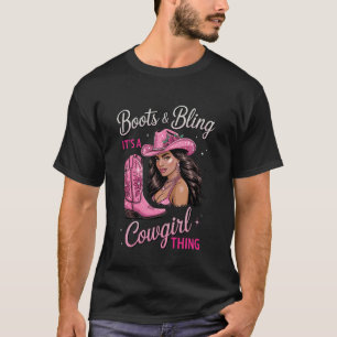 Camiseta Botas e Brilho É Coisa de Cowgirl Western Country