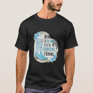 Camiseta Botas E Brilho É Uma Coisa De Cowgirl