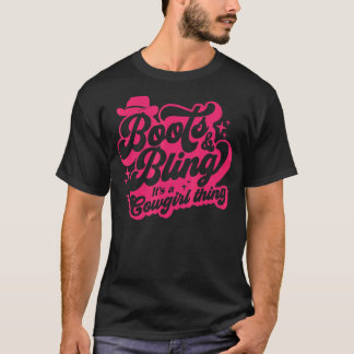 Camiseta Botas e Brilho É uma Coisa de Cowgirl Western Cowg