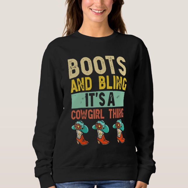 Camiseta Botas e é uma vaqueira que faz o chapéu de Rodeo (Frente)