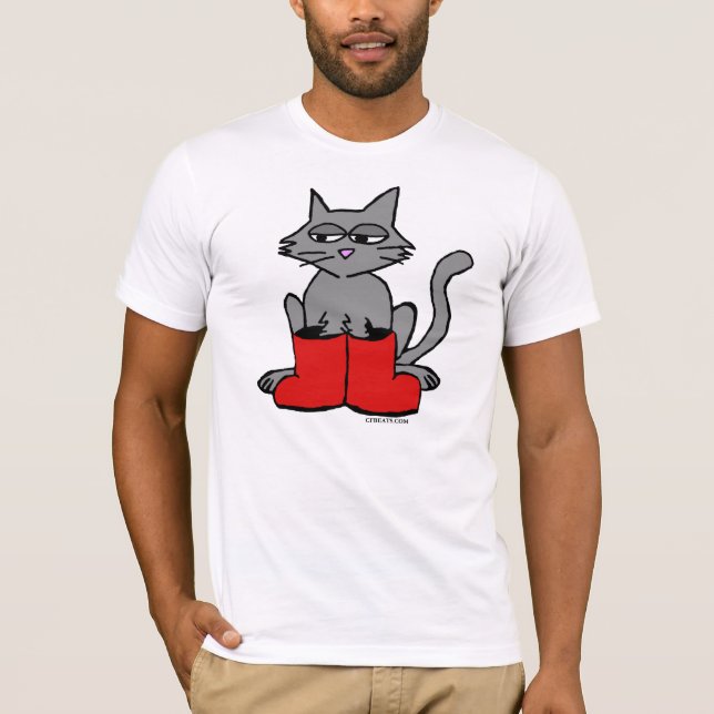 Camiseta Botas e gatos (Frente)