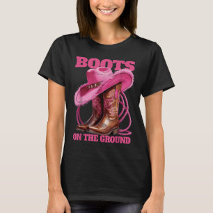 Camiseta Botas Engraçadas E Bonitas No Terreno Linedance Oe