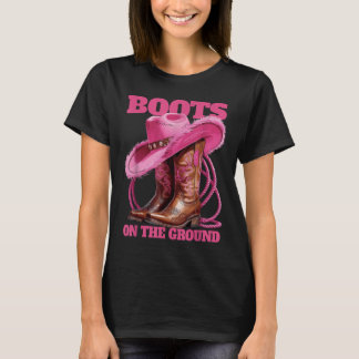 Camiseta Botas Engraçadas E Bonitas No Terreno Linedance Oe